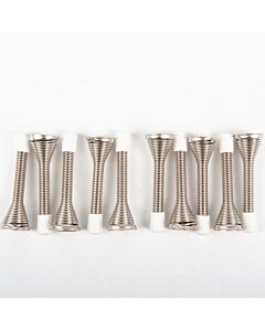 Spring Door Stop 3in Satin Nickle