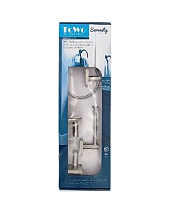 3PC Serenity Bathroom Hardware Set Wall Mount Satin Nickle