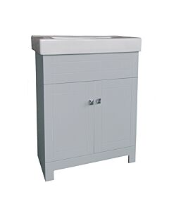 24" X 14"  Grey Vanity with Sink