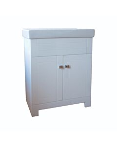 30" X 15-1/2"  White Vanity with Sink