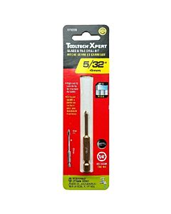 Drill Bit Glass & Tile 5/32in x 65mm Carbide Tip 1/4in Shank