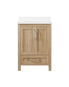 Ove Decors Kansas 24" White Oak Vanity - With White Top & Sink