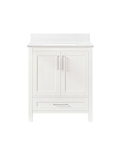 Ove Decors Kansas 30" Pure White Vanity - With White Top & Sink