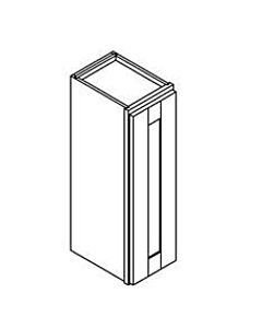 15" Wall Cabinet - Grey Shaker - 15"W x 30"H x 12"D