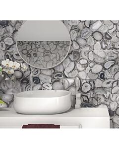 40" x 20" Agata Grey