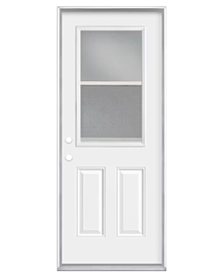 Steel Door 32" Right Hand Inswing Vinyl Clad, 4-5/8" Frame with Venting Insert