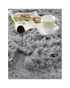 SUPER SOFT SHAGG GREY 5X7 RUG