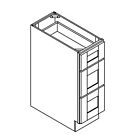 24" Drawer Bank Base Cabinet - Grey Shaker - 24"W x 34.5"H x 24"D