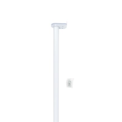 Closet Rod Adjustable 24"-48" White