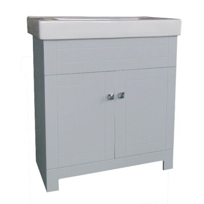 30" X 15-1/2" Grey Vanity with Sink