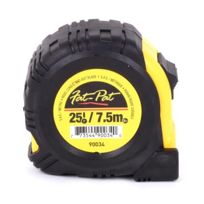 25' Tape Measure – 7.5 m x 1" – Metric/Imperial – With Fractions