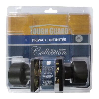 TG Privacy Door Knob Cove Black