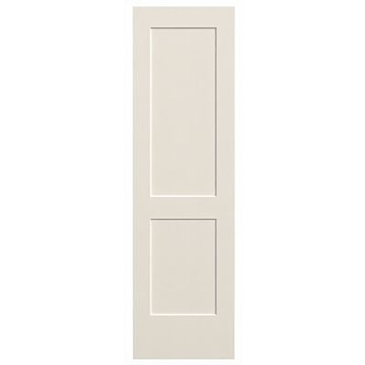 24" Victoria 2-Panel Smooth Interior Door Slab – Primed White