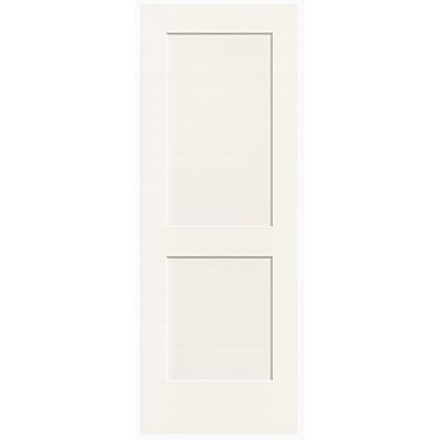 30" Victoria 2-Panel Smooth Interior Door Slab – Primed White