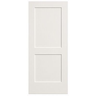 34" Monroe 2-Panel Smooth Interior Door Slab – Primed White