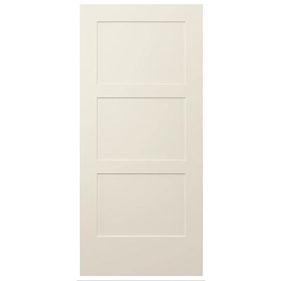 28" Birkdale 3-Panel Smooth Interior Door Slab – Primed White
