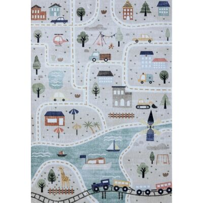 DAISY BLUE 1106 5X8 RUG