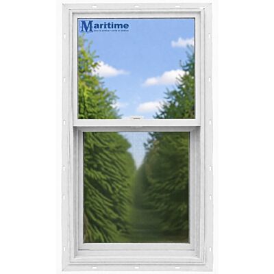 Maritime Door & Window 32" x 54" White Single Hung Window