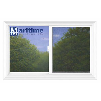 Maritime Door & Window 48" x 35" White Horizontal Slider Window
