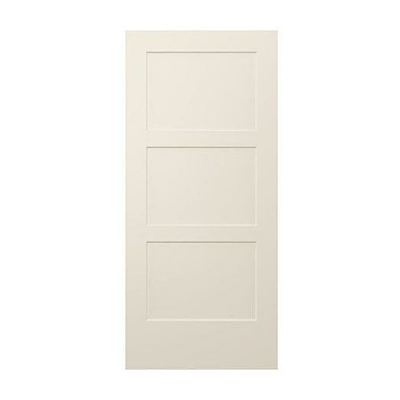 30" Birkdale 3-Panel Smooth Interior Door Slab – Primed White