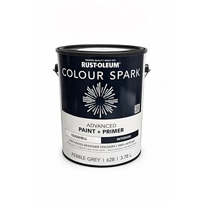 Rust-Oleum Colour Spark Interior Paint + Primer – Pebble Grey (Eggshell) 3.78L